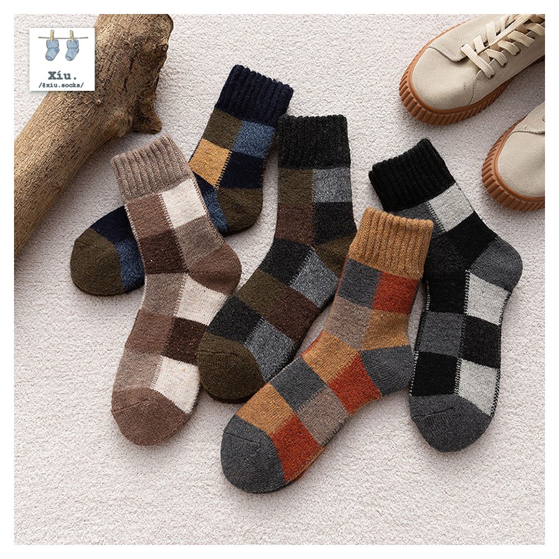 Vớ len dày thông thoáng unisex nam nữ giữ ấm du lịch Đà Lạt