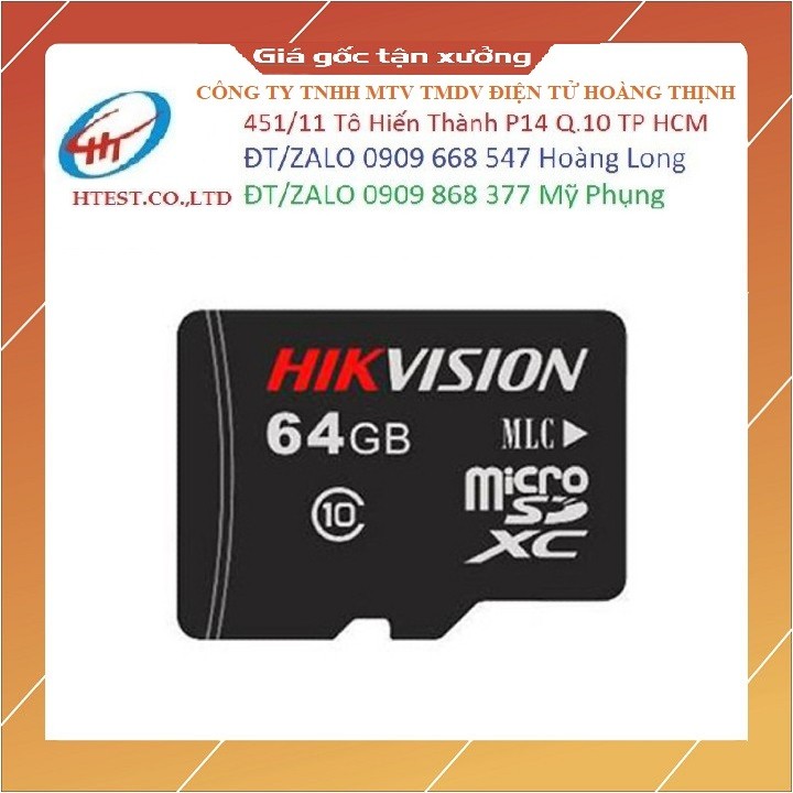 Thẻ Nhớ MicroSD 64GB Hikvision Bảo Hành 5 NĂM - Hàng chính hãng
