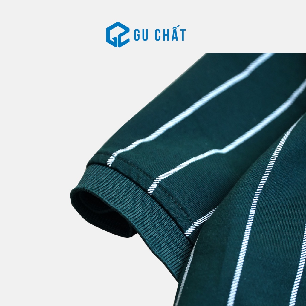 Áo Thun POLO Nam Cổ Bẻ Kẻ Sọc GU CHẤT, Vải Cotton Trẻ Trung GUPL03