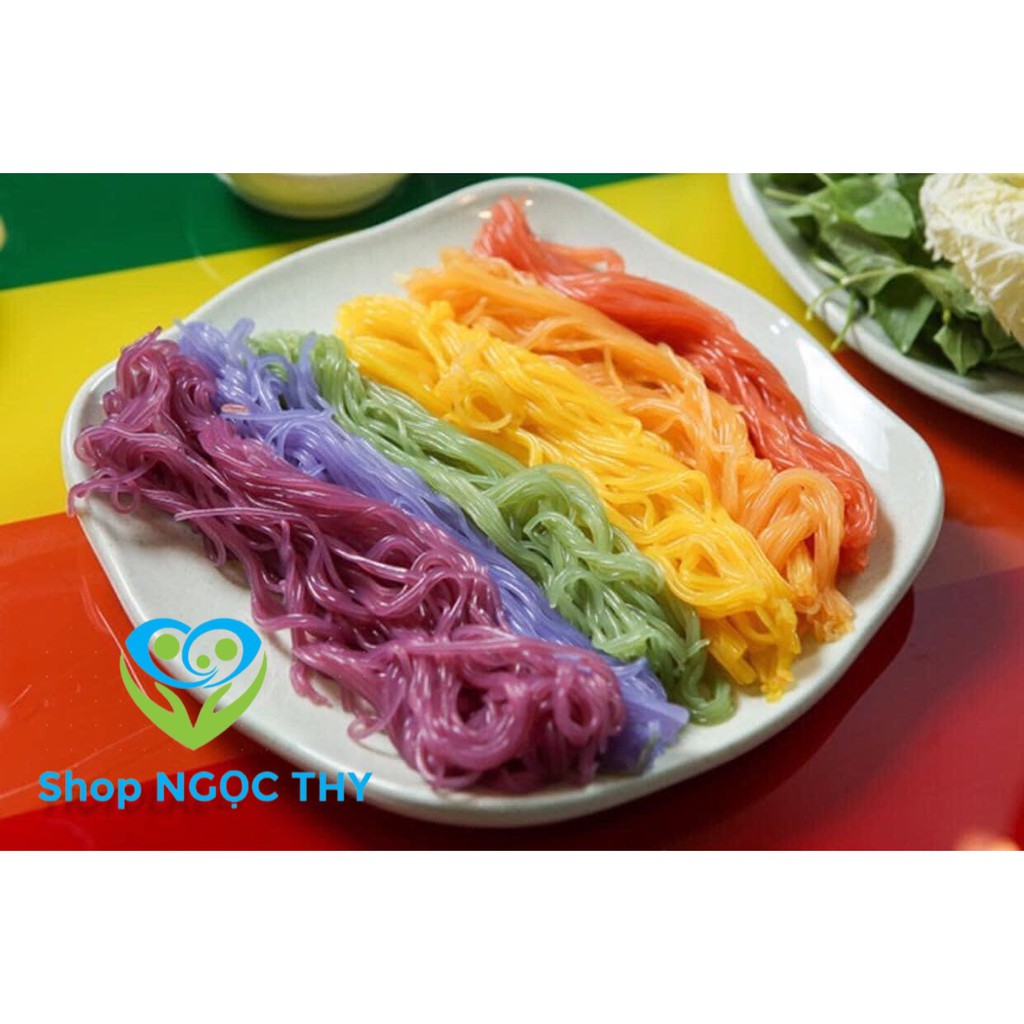 1KG Bún ngũ sắc đặc sản Cao Bằng, bún làm từ rau củ lá rừng tự nhiên