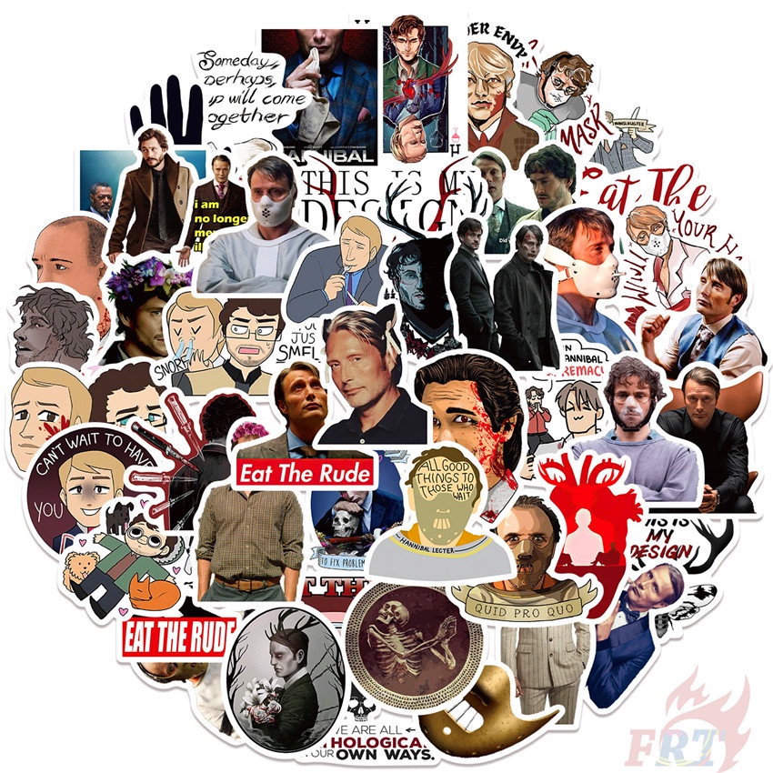 ❉ Hannibal Series 01 Hình Dán ❉ Set 50 Sticker Họa Tiết Đa Dạng Hợp Thời Trang