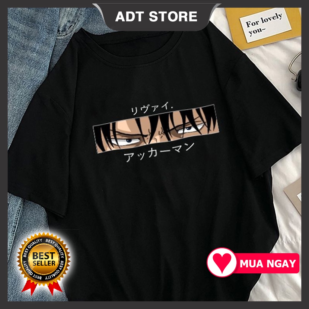 4 mẫu Áo Phông Attack On Titan Eren Yeager - Levi Ackerman Anime Manga mẫu mới cực chât siêu HOT bán chạy