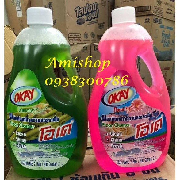 Nước lau sàn Okay Thái Lan- chai 2000ml
