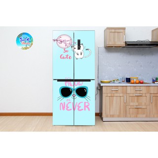 Tấm dán, decal dán trang trí tủ lạnh