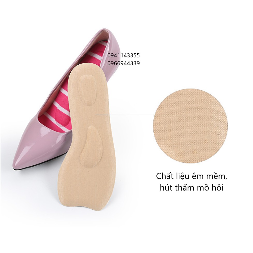 Lót giày giảm đau gót chân, giảm đau ngón Anti Fatigue Insole