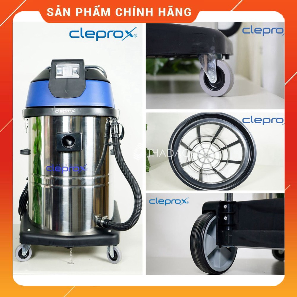 MÁY HÚT BỤI CÔNG NGHIỆP KHÔ VÀ ƯỚT CleproX  X-2/70 (2 motor) - Bảo hành 12 tháng [ HÀNG TỐT NHẤT ]...MỚI NHẤT