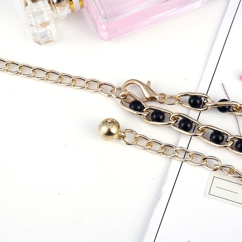 Thắt lưng đính ngọc trai nhân tạo co giãn thời trang dành cho nữ