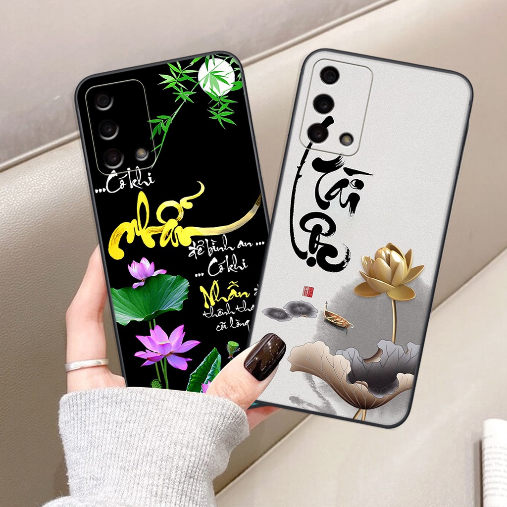 Ốp lưng Oppo A74 / A95 in hình chữ tài chữ lộc, Cha Mẹ, bình an SIÊU ĐẸP