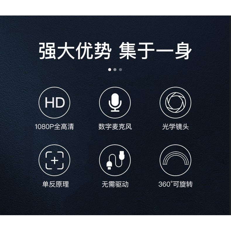 Camera Gắn Máy Tính Hd 1080p Tích Hợp Micro | BigBuy360 - bigbuy360.vn