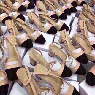 Sandal vá mũi chun gót 5cm