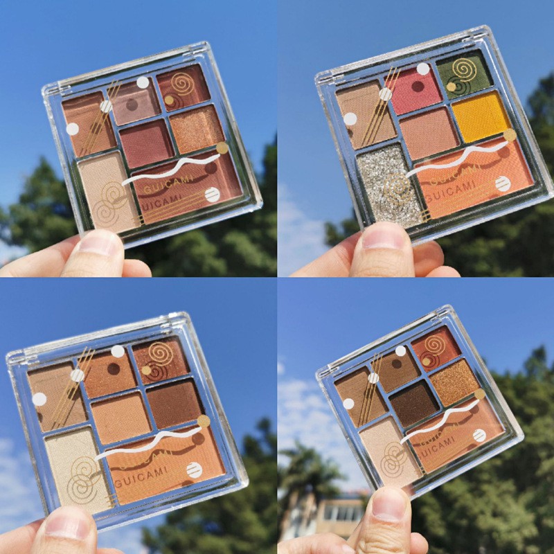 Bảng phấn mắt GUICAMI 7 màu ánh nhũ lấp lánh | BigBuy360 - bigbuy360.vn