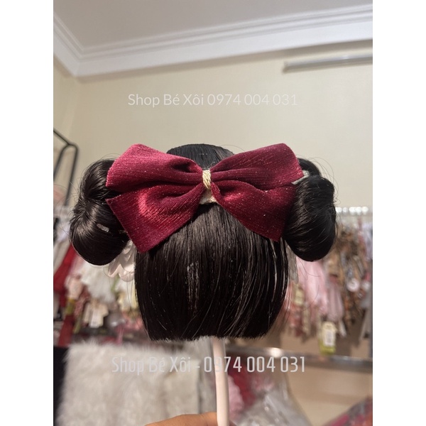 Băng đô tóc giả bé gái, turban tóc giả bé gái