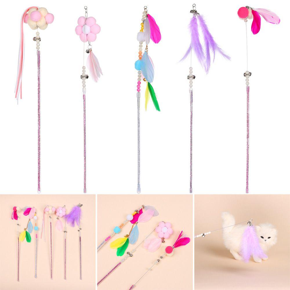 GOGOUP 1 Bóng Lông Vũ Đồ Chơi Cho Mèo