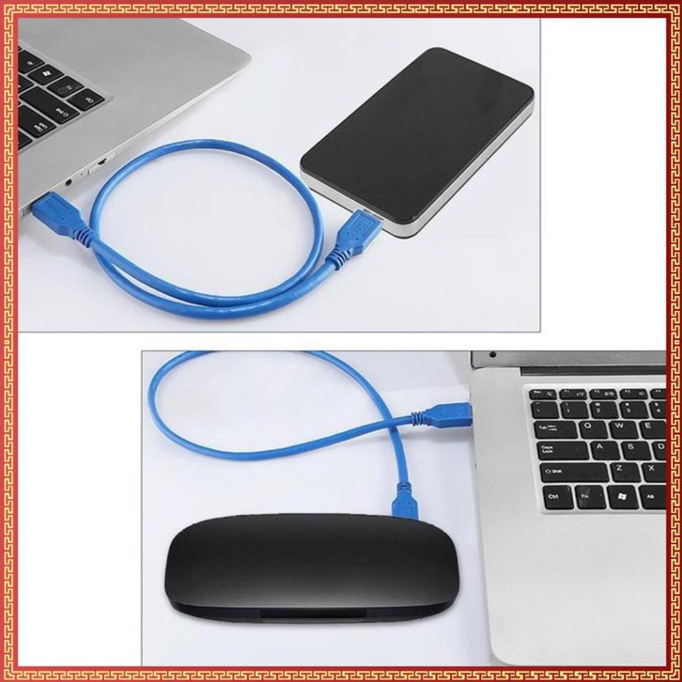 Cáp USB 2 đầu đực 3.0 dài 60Cm mét màu xanh chất lượng tốt VNET  - SPANA