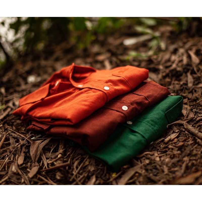CHINLIKE-ORANGE LINEN SET