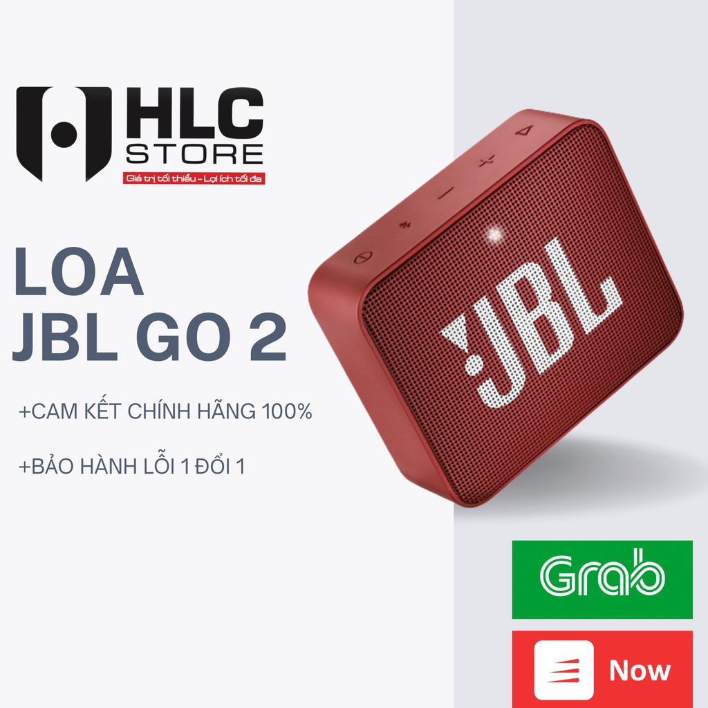 Loa Bluetooth JBL Go 2 - 3.1W, FULLBOX NEW 100%, Chống nước tiêu chuẩn IPX7