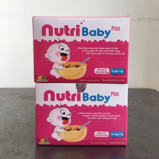 Cốm vi sinh Nutribaby Plus Tăng cường hô hấp, giảm các triệu chứng về hô hấp