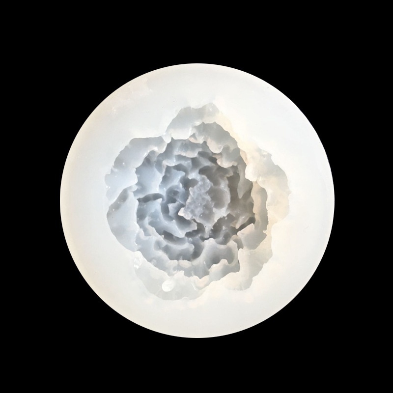 Khuôn silicon làm vật liệu UV epoxy resin hình hoa hồng và lá thủ công mỹ nghệ