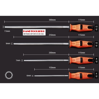 Giũa tròn 6" 8" 10" 12" asaki ak-3760