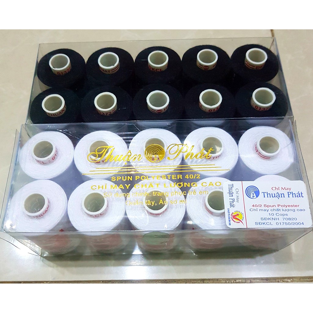 Lốc 10 cuộn chỉ may Thuận Phát chất lượng