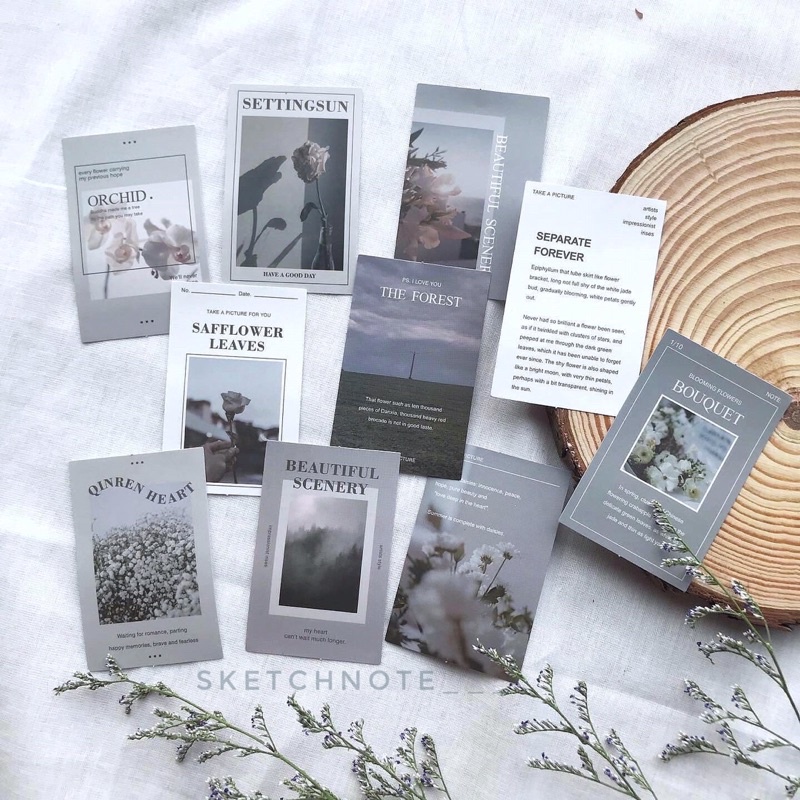 Sticker hoa vintage ST072