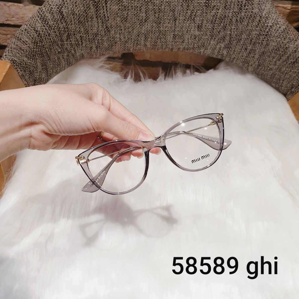 Gọng kính cận dáng mắt mèo Qiwa Eyewear 58589, Kính cận mắt mèo cho nam và nữ