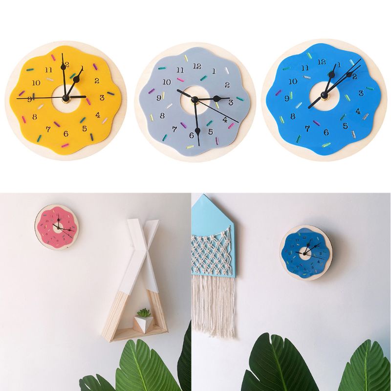 Đồng Hồ Treo Tường Không Gây Tiếng Ồn Phong Cách Bắc Âu Đơn Giản Trang Trí Nhà Cửa / Văn Phòng