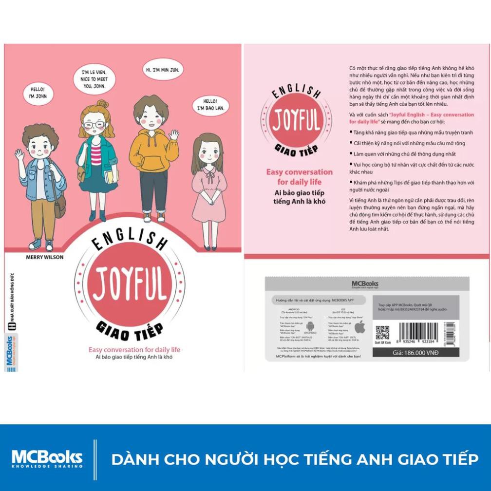 Sách - Joyful English - Vui Học Tiếng Anh Phần Giao Tiếp - Dành Cho Người Học Tiếng Anh Cơ Bản [MCBOOKS]