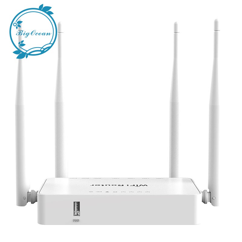 Thiết Bị Phát Wifi Không Dây 300mbps 5 Cổng Cắm 2.4ghz Với 4 Ăng Ten