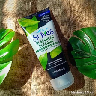 Sữa Rửa Mặt Tẩy Da Chết Stives Trà Xanh.