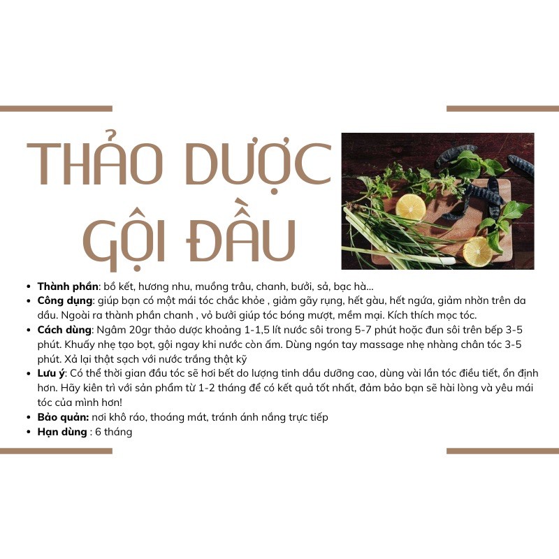 Thảo dược gội đầu ( handmade) | BigBuy360 - bigbuy360.vn