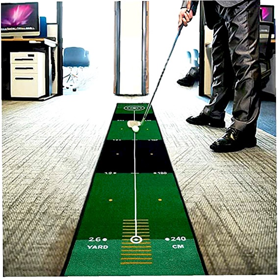 New 2022- Loại 1- Combo 02 sản phẩm GOLF - Thảm tập Putt 2 chiều + Gậy GOLF nhỏ gọn tiện lợi có thể đem theo mọi nơi