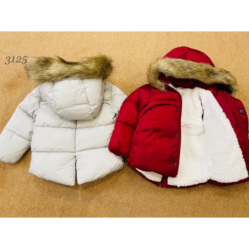 Áo phao lót lông cho bé dày ấm dư xịn cho bé nhí, áo khoác phao bé trai mũ lông, áo phao trẻ em mùa đông