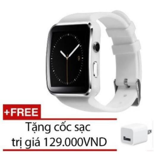 Đồng Hồ Thông Minh Smart Watch X6 Màn Hình Cong cao cấp tặng cóc sạc .