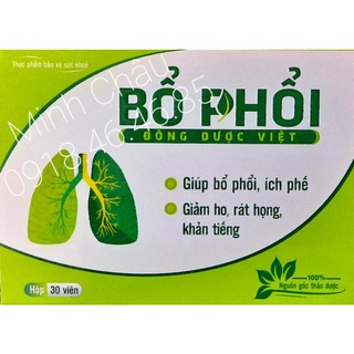 Bổ phổi Đông Dược Việt giúp bổ phổi, giảm rát họng 30 viên