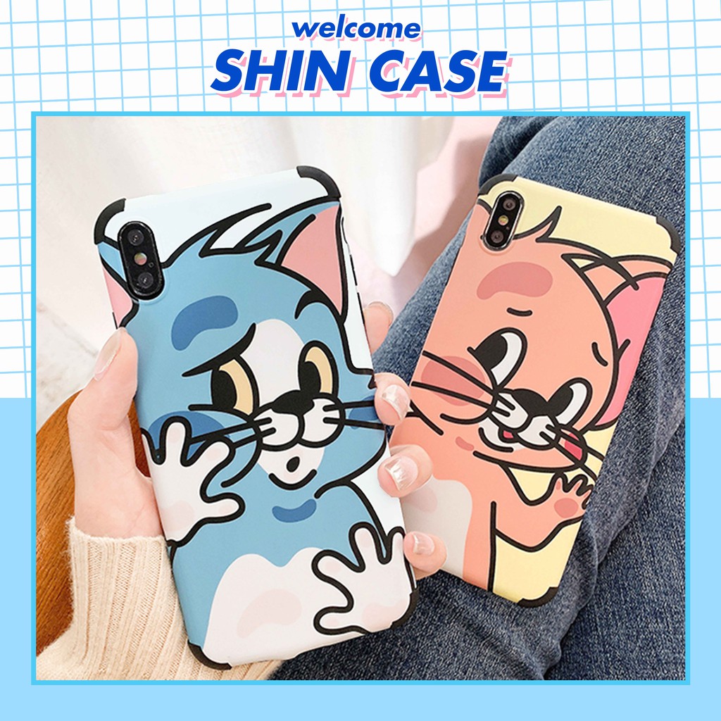 Ốp lưng iphone Tom & Jerry IMD chống sốc 4 góc 5/5s/6/6plus/6s/6splus/7/7plus/8/8plus/x/xr/xs/11/12/pro/max/plus/promax