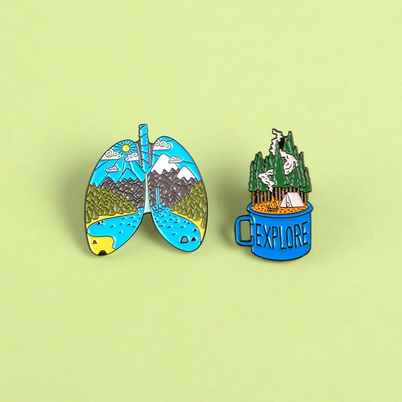 Ghim Cài Áo Hình Lá Bài Phiêu Lưu Du Lịch Dành Cho Nam Nữ