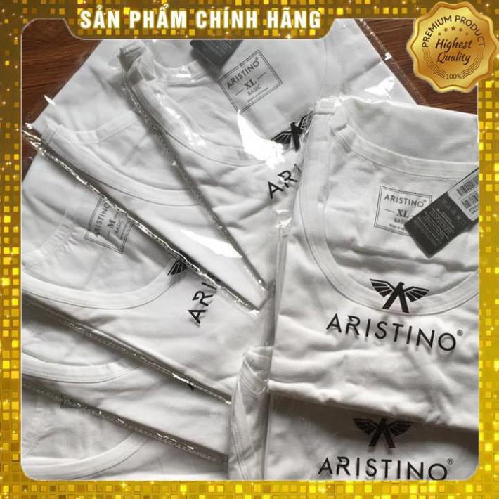 [HOT] Áo Thun Nam Ngắn Tay Aristino Áo Lót Basic Màu trắng Cotton cao cấp mềm mát thoát khí thấm hút mồ hôi | BigBuy360 - bigbuy360.vn