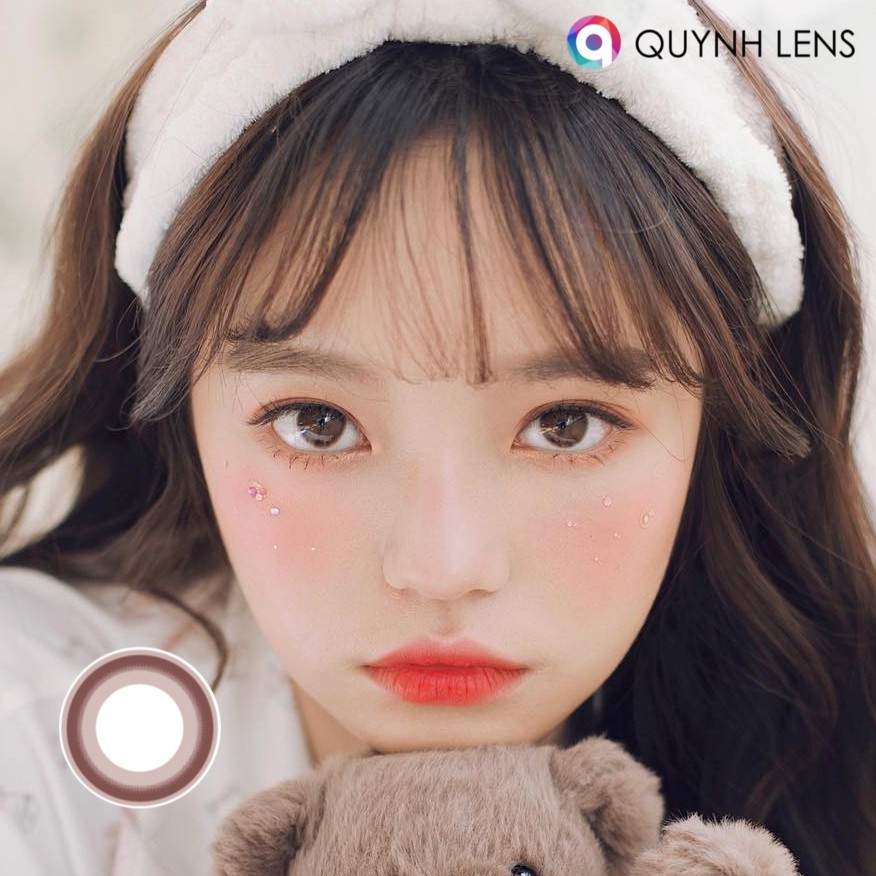 Kính áp tròng QUỲNH LENS dali choco 0-8 độ