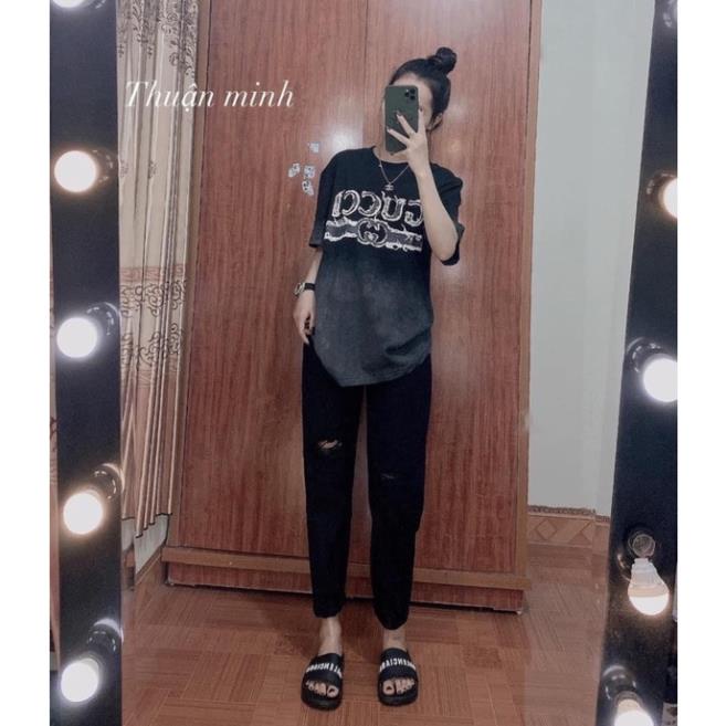 Áo Phông Nam Nữ Unisex Loang G.C,Áo Thun Vintage Loang Pha Màu Ulzzang Hot