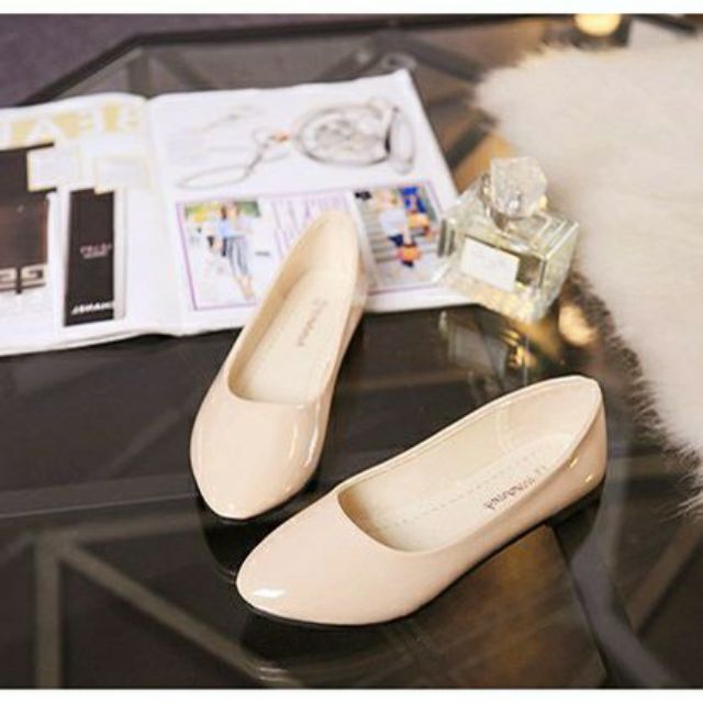 Giày búp bê size lớn big size 40 đến 43 màu da | BigBuy360 - bigbuy360.vn
