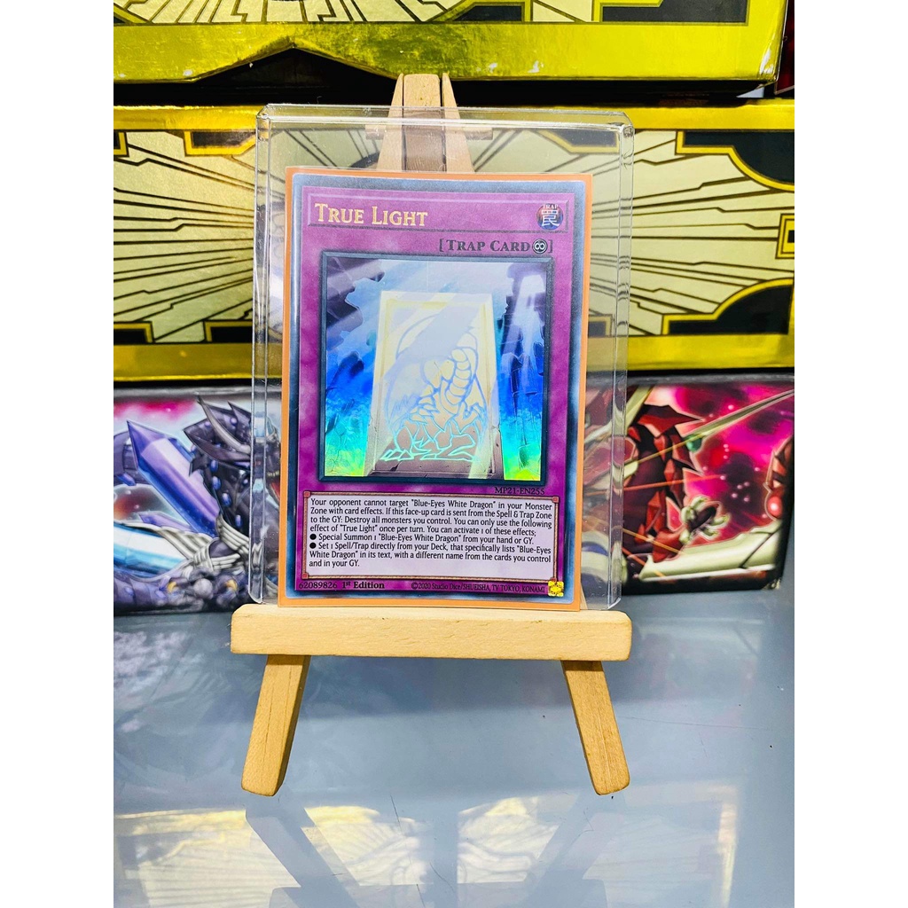 Lá bài thẻ bài Yugioh True Light - Ultra Rare - Tặng bọc bài nhựa bảo quản
