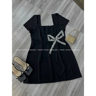 Đầm nơ eo mango cao cấp bigsize - MÚP BIGSIZE 60-100KG