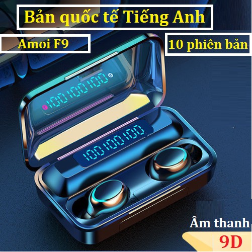 Tai nghe Bluetooth TWS Amoi F9 cảm ứng Tiếng Anh [phiên bản mới nhất 2020]