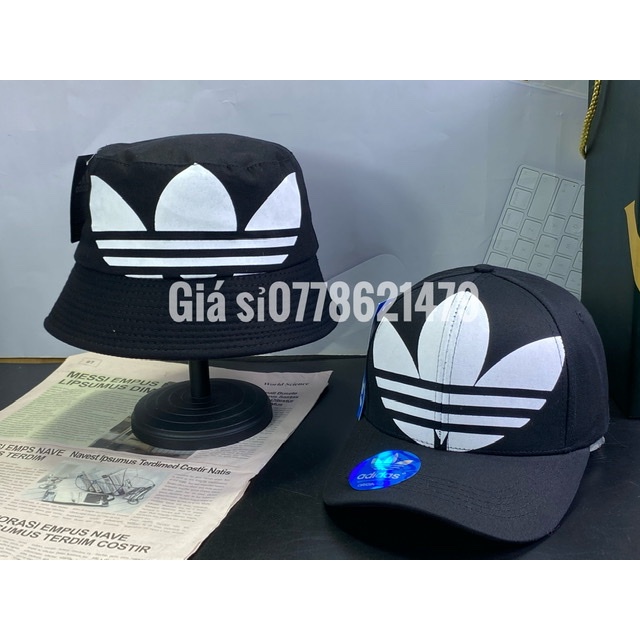 combo nón cặp nam nữ - Mũ lưỡi trai và vành bucket hàn quốc adas thể thao