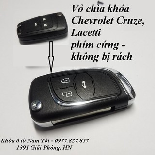 Vỏ chìa khóa Chevorlet Cruze, Lacetti loại 3 nút phím cứng, không lo rách hỏng
