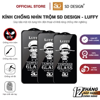 Kính Cường Lực Chống Nhìn Trộm Luffy iPhone SD DESIGN 6/6splus/7/7plus/8/8plus/x/xr/xs max/11 pro/11 promax/12/12 promax