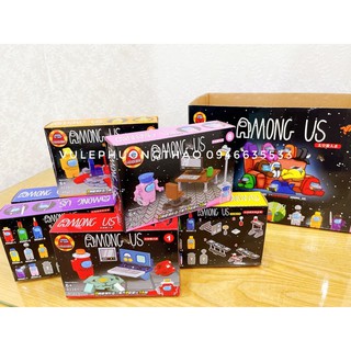 Lego ghép Among Us set 8 hộp khác nhau ko trùng (giao ngẫu nhiên mẫu)