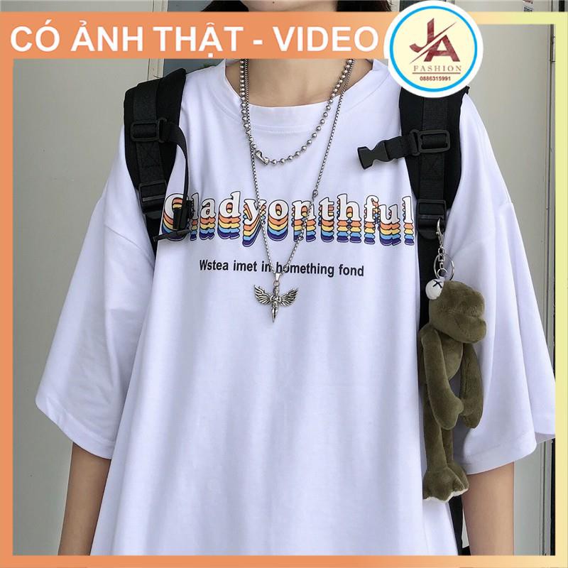 Áo thun tay lỡ Unisex Cladyonthful, áo phông form rộng phong cách ulzzang hàn quốc JASHOP