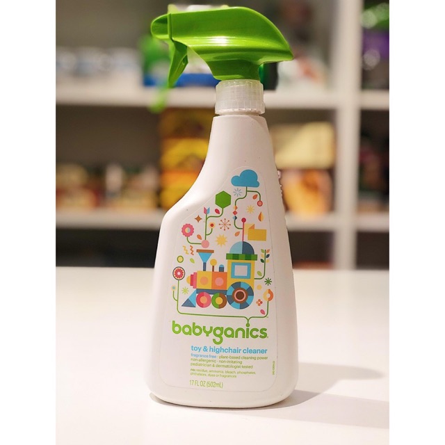 XỊT RỬA VỆ SINH SÁT KHUẨN ĐỒ CHƠI, BÀN GHẾ, VẬT DỤNG CÁ NHÂN CHO TRẺ EM #BABYGANICS